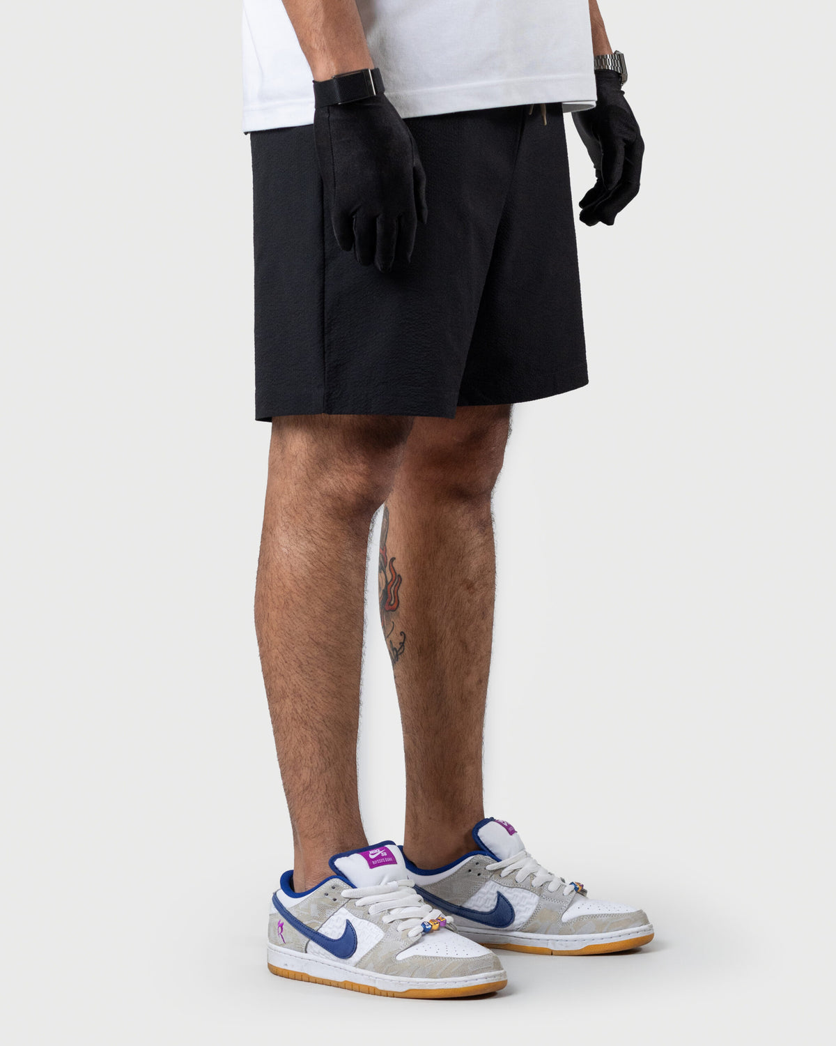 Recess - Men's Black Bubble Crush Shorts - Lightweight Drawstring Casual Shorts