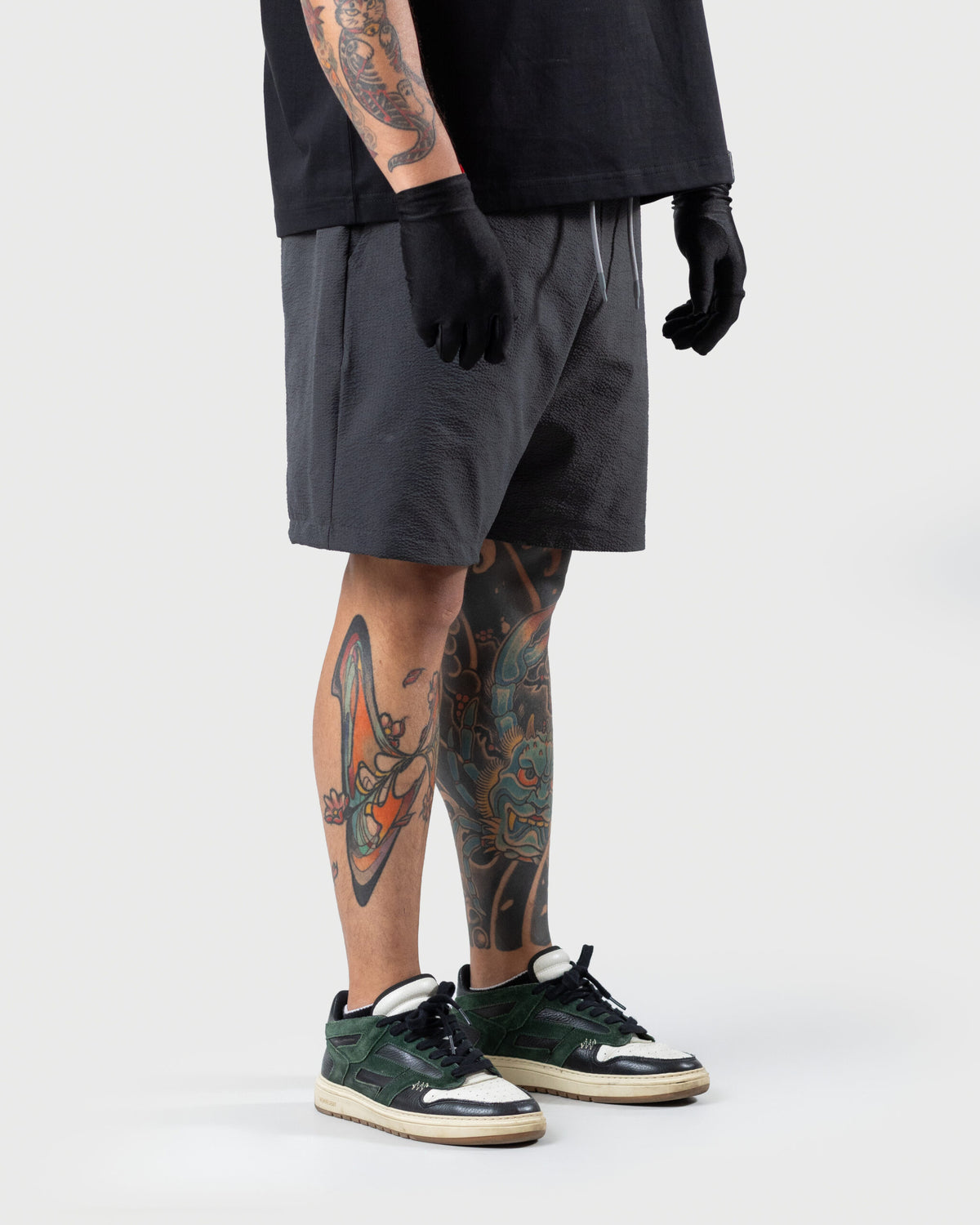 Recess - Men's Grey Bubble Crush Shorts - Lightweight Drawstring Casual Shorts