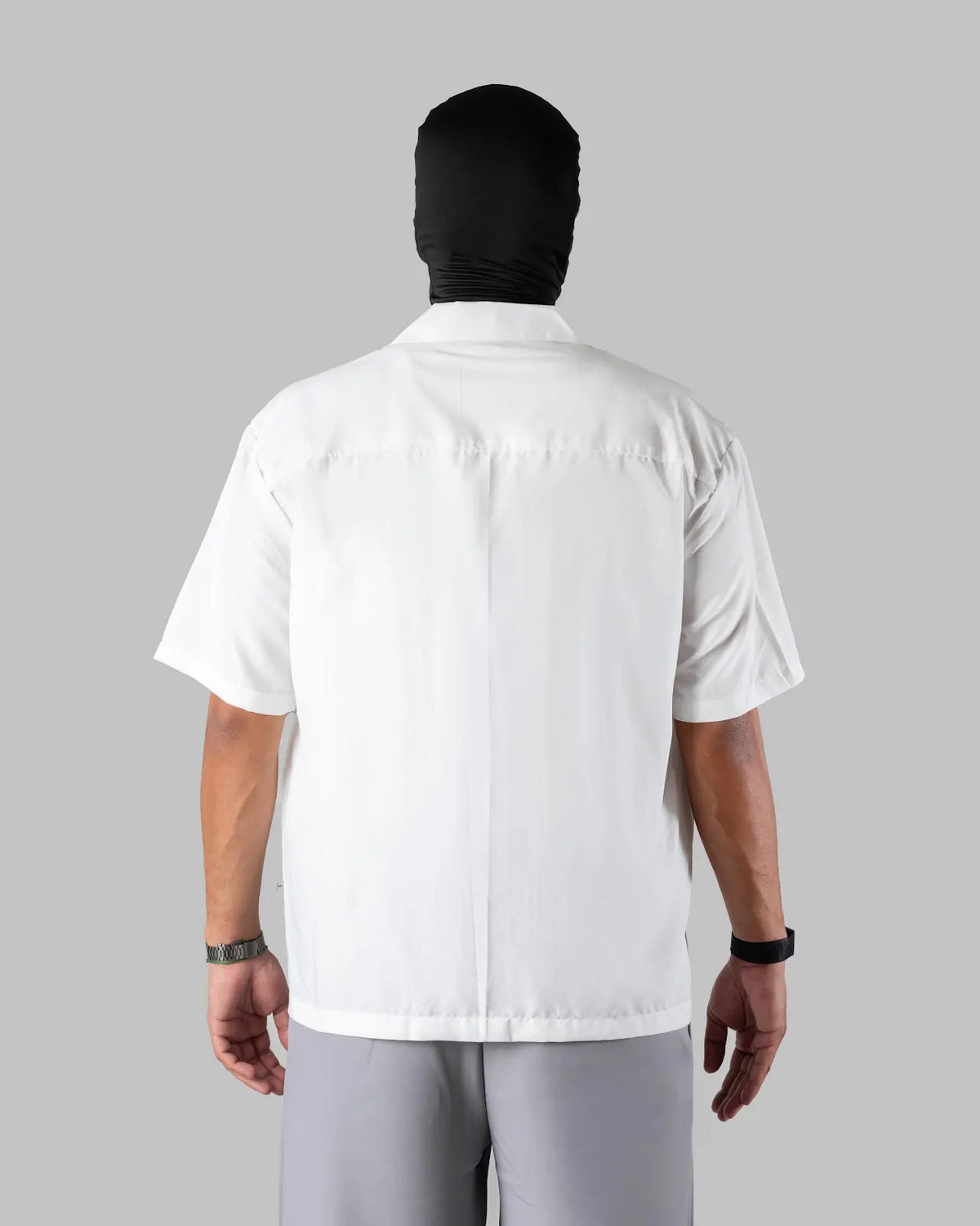 The Edit Shirt - Men's Frost White Boski Cotton, Relaxed Fit, Bowling Shirt