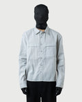 Men's Grey Linen Viscose Boxy Shirt - Relaxed Fit Smart Casual Shirt by The Floyde Edit