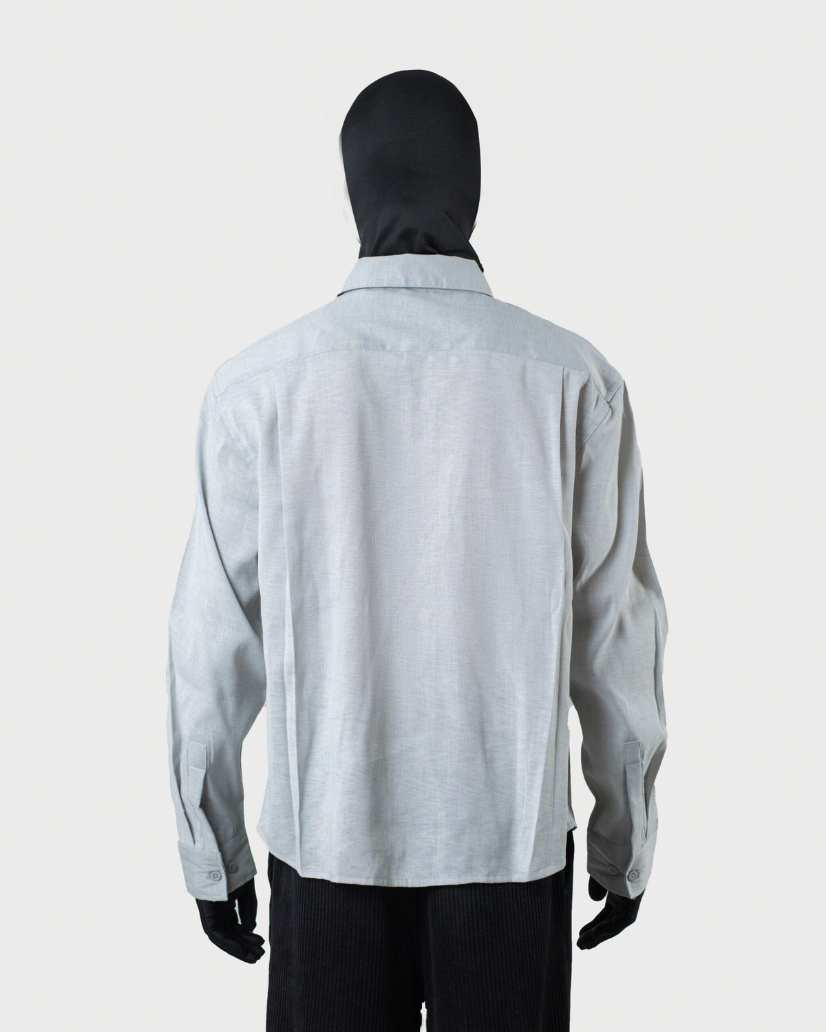 The Frame - Men's Grey Linen Viscose Boxy Shirt - Relaxed Fit Smart Casual Shirt