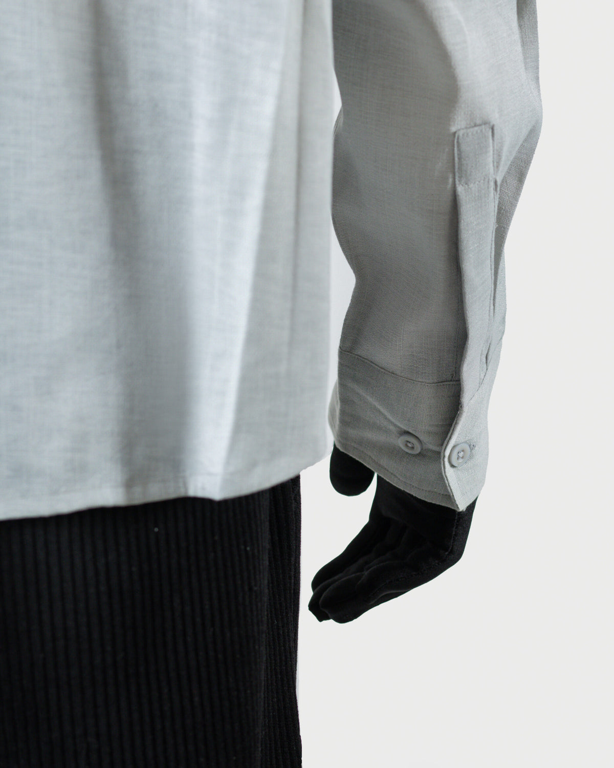 The Frame - Men's Grey Linen Viscose Boxy Shirt - Relaxed Fit Smart Casual Shirt