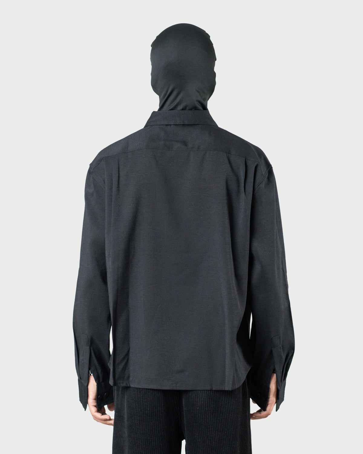 The Frame - Men's Black Linen Viscose Boxy Shirt - Relaxed Fit Smart Casual Shirt